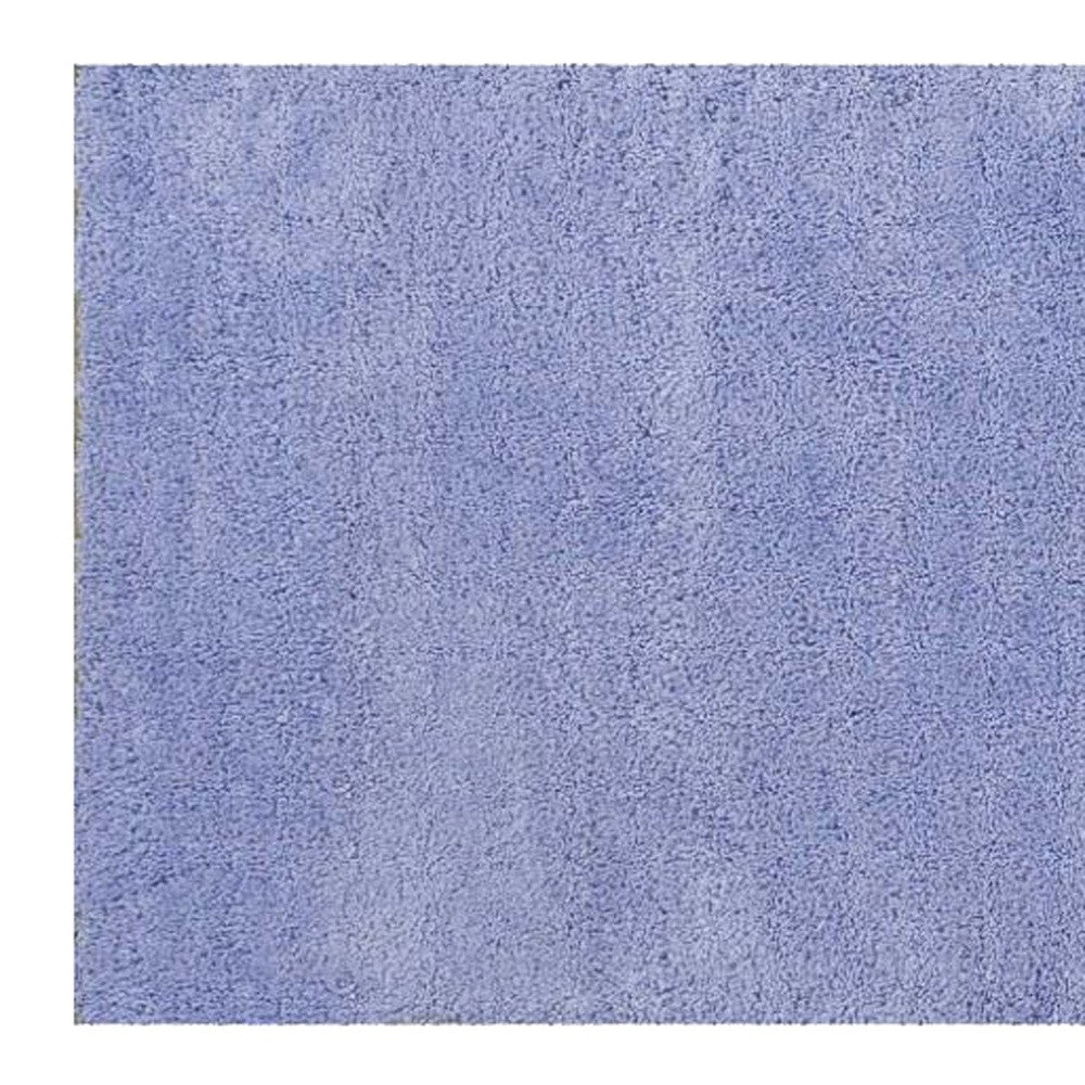 8' Purple Hand Woven Runner Rug