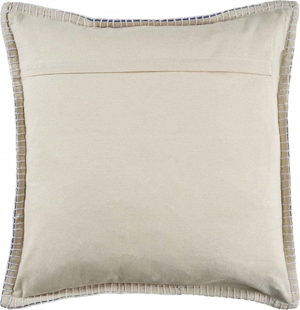 24" Blue Throw Pillow