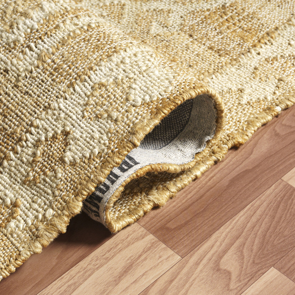 5' X 8' Brown Medallion Hand Woven Area Rug