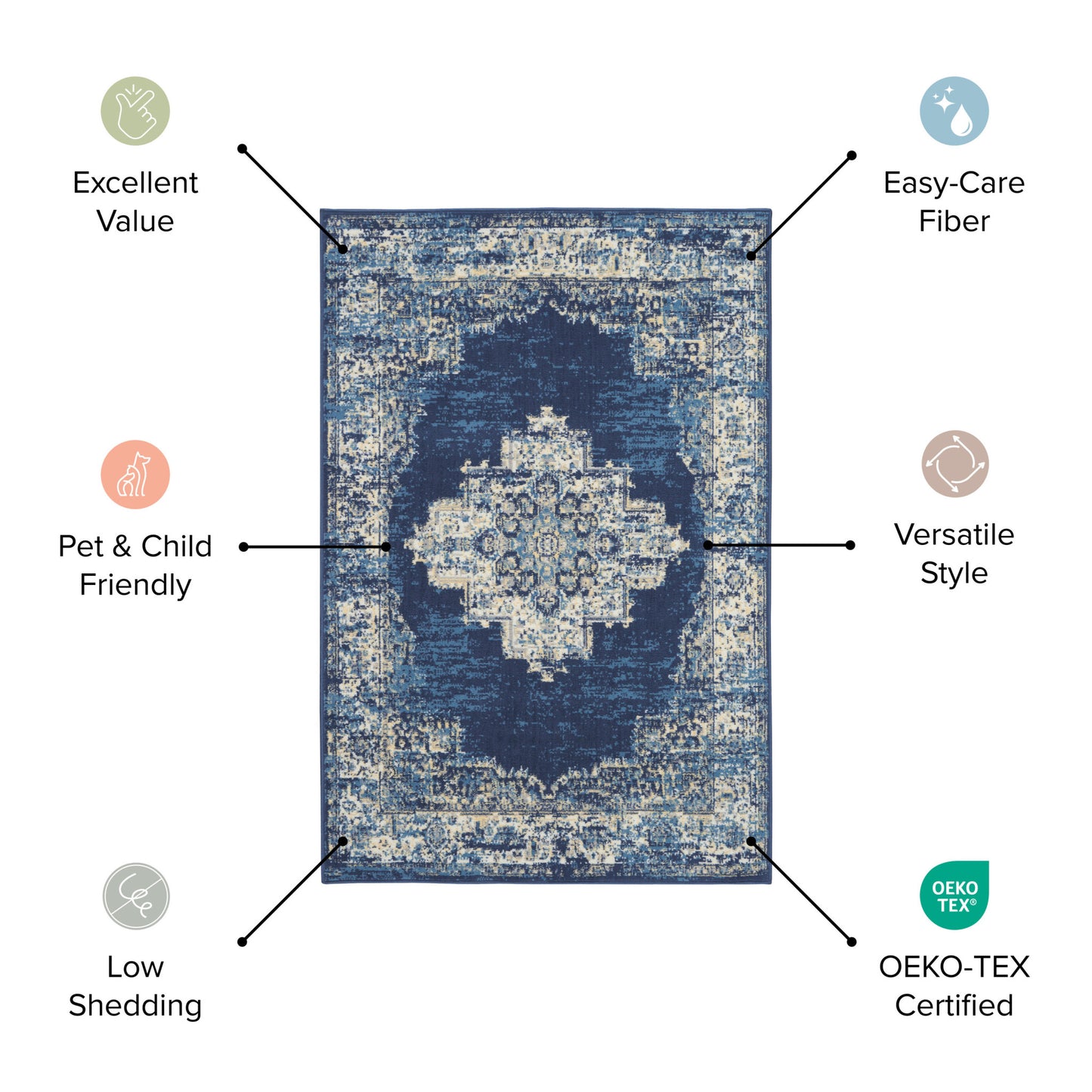 10' Taupe and Ivory Plaid Runner Rug