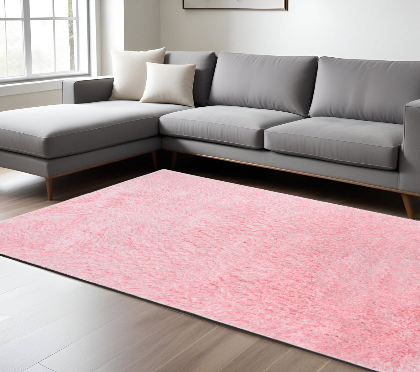 8' X 11' Pink Area Rug
