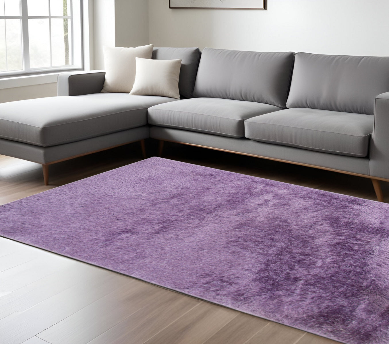 9' X 14' Purple Area Rug
