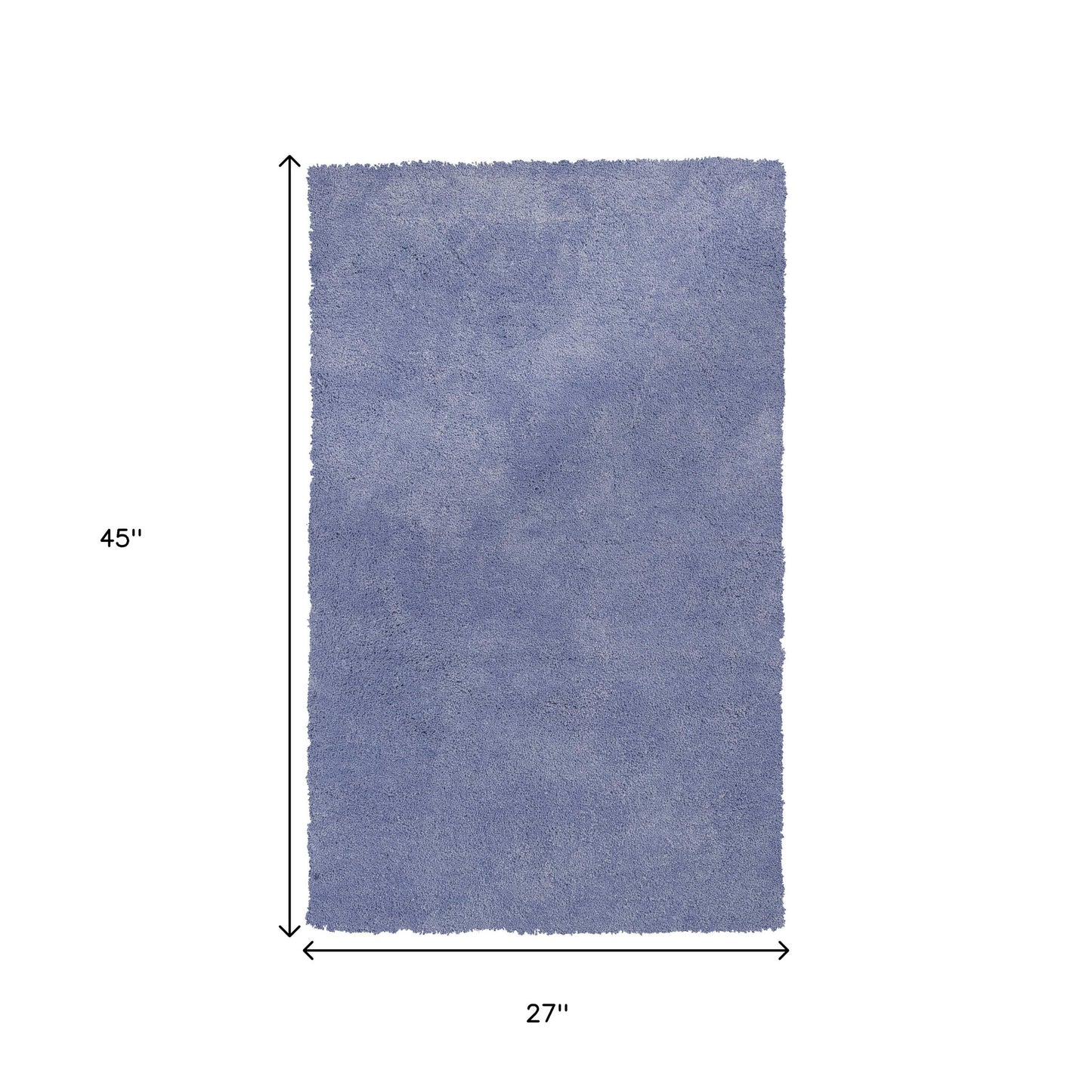 2' X 4' Purple Shag Hand Woven Area Rug