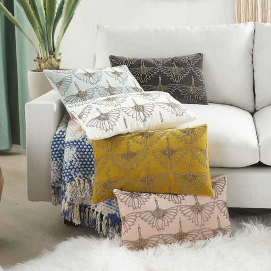 Brilliant Blush Pink Lumbar Pillow