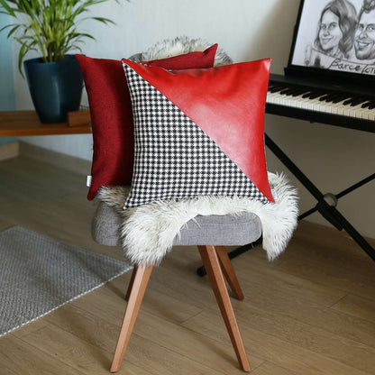 18" Red Throw Pillow Cover