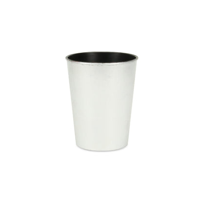 5" Silver Recycled Plastic Indoor Outdoor Round Pot Planter