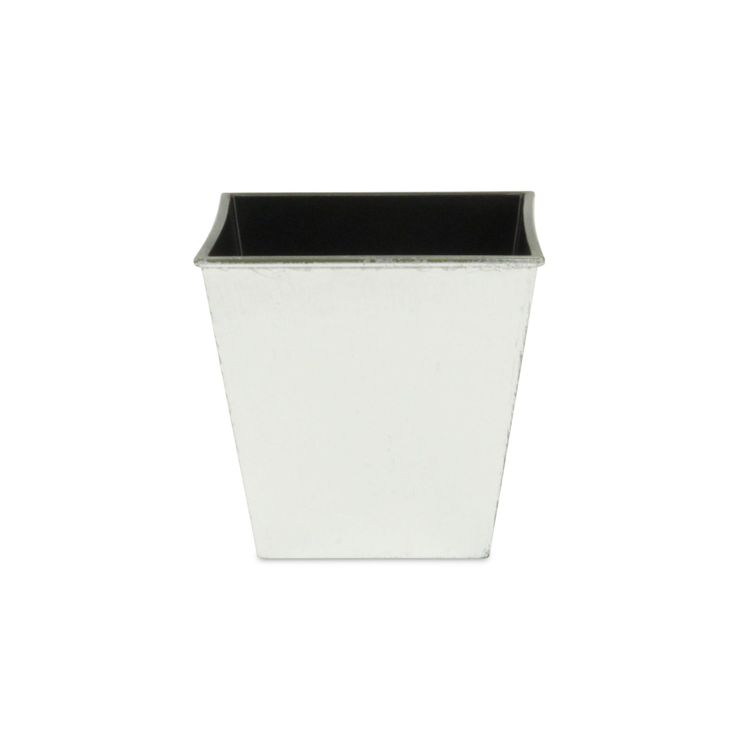 5" Silver Recycled Plastic Indoor Outdoor Square Pot Planter-1