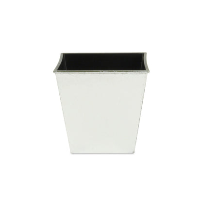 5" Silver Recycled Plastic Indoor Outdoor Square Pot Planter-1