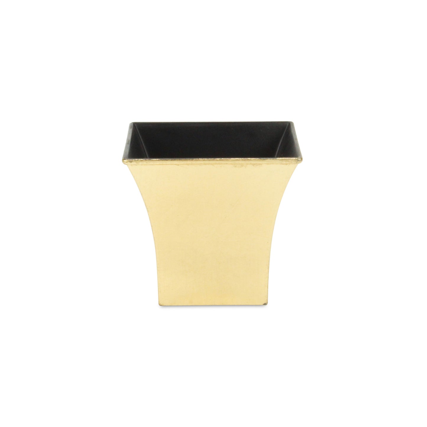 5" Gold Recycled Plastic Indoor Outdoor Square Pot Planter-1