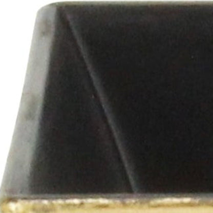 5" Gold Recycled Plastic Indoor Outdoor Square Pot Planter-2