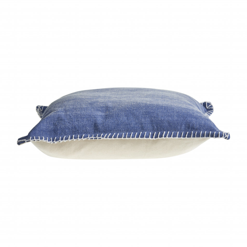 24" Blue Throw Pillow