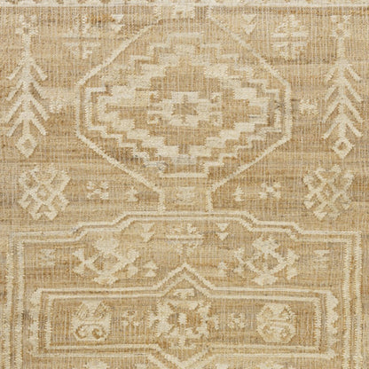 5' X 8' Brown Medallion Hand Woven Area Rug