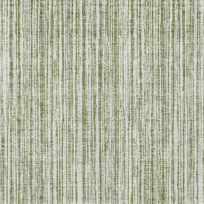 10' X 14' Green And Ivory Striped Washable Indoor Outdoor Area Rug
