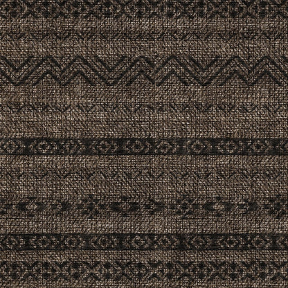 10' X 14' Chocolate And Brown Southwestern Washable Indoor Outdoor Area Rug