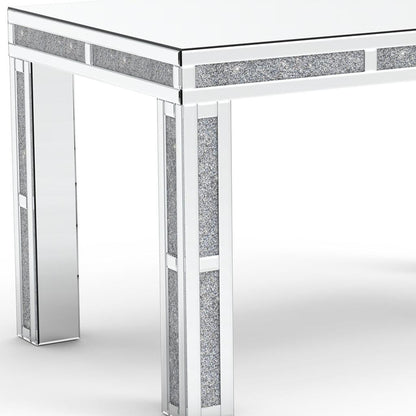 31" Silver Wood Dining Table