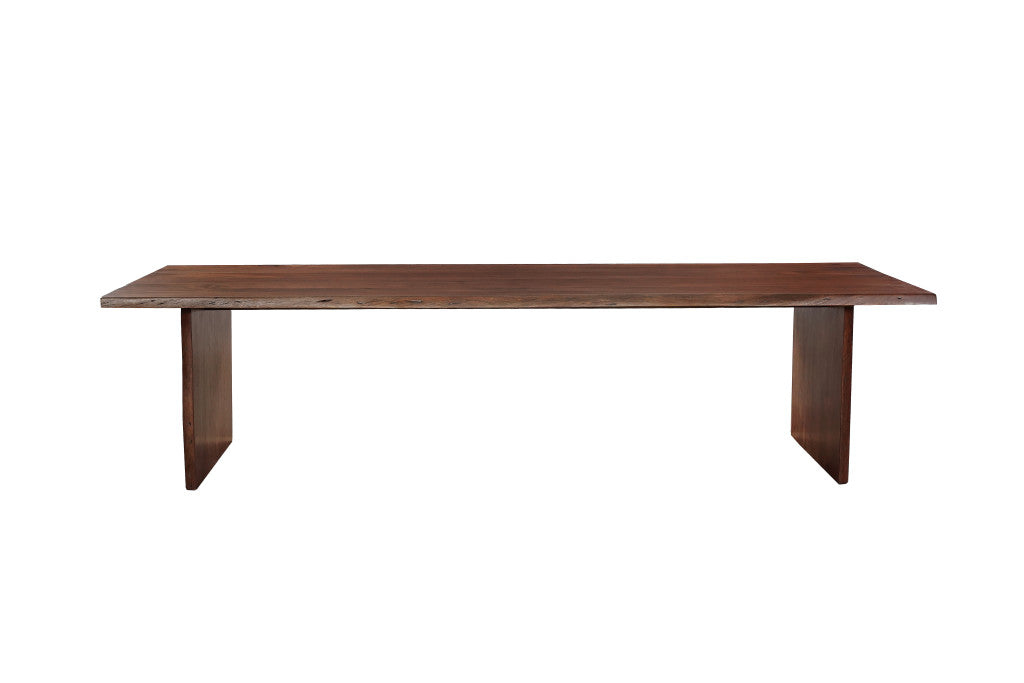 15 Piece Brown Solid Wood Dining Set with 14