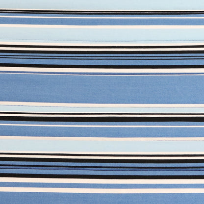 Light Blue And Dark Blue Striped Double Hammock