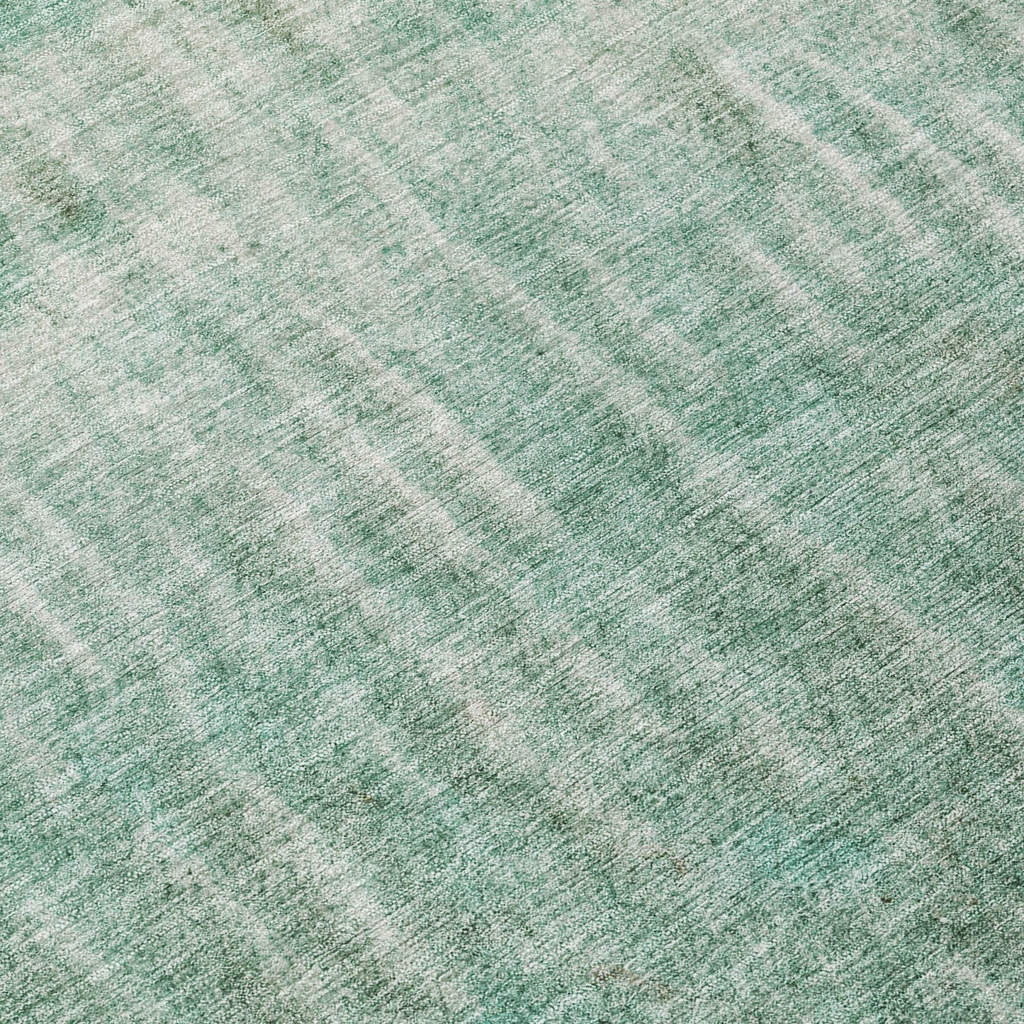 10' X 14' Teal Blue And Beige Abstract Washable Indoor Outdoor Area Rug
