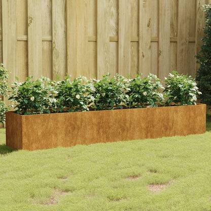 vidaXL Garden Wall Planter 19.7"x6.3"x3.9" Corten Steel