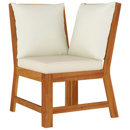 vidaXL 6 Piece Patio Dining Set with Cushions Solid Wood Acacia