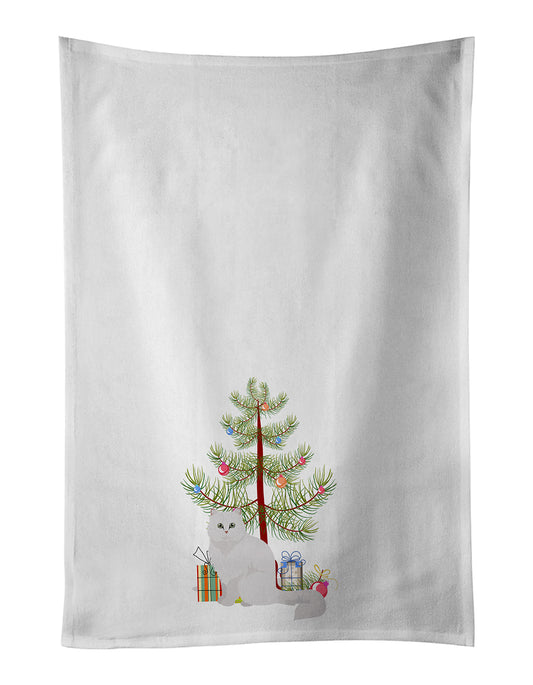 Chinchilla Persian Longhair Cat Christmas Kitchen Towel Set of 2