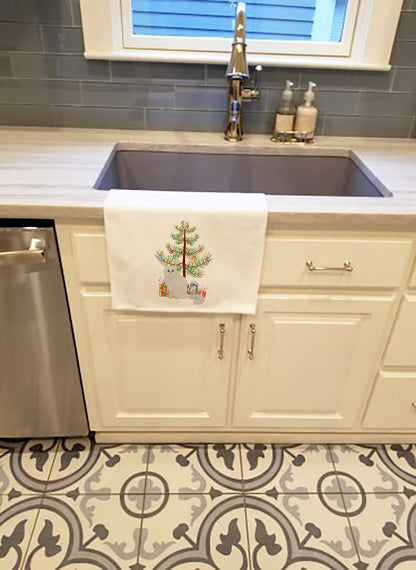 Chinchilla Persian Longhair Cat Christmas Kitchen Towel Set of 2