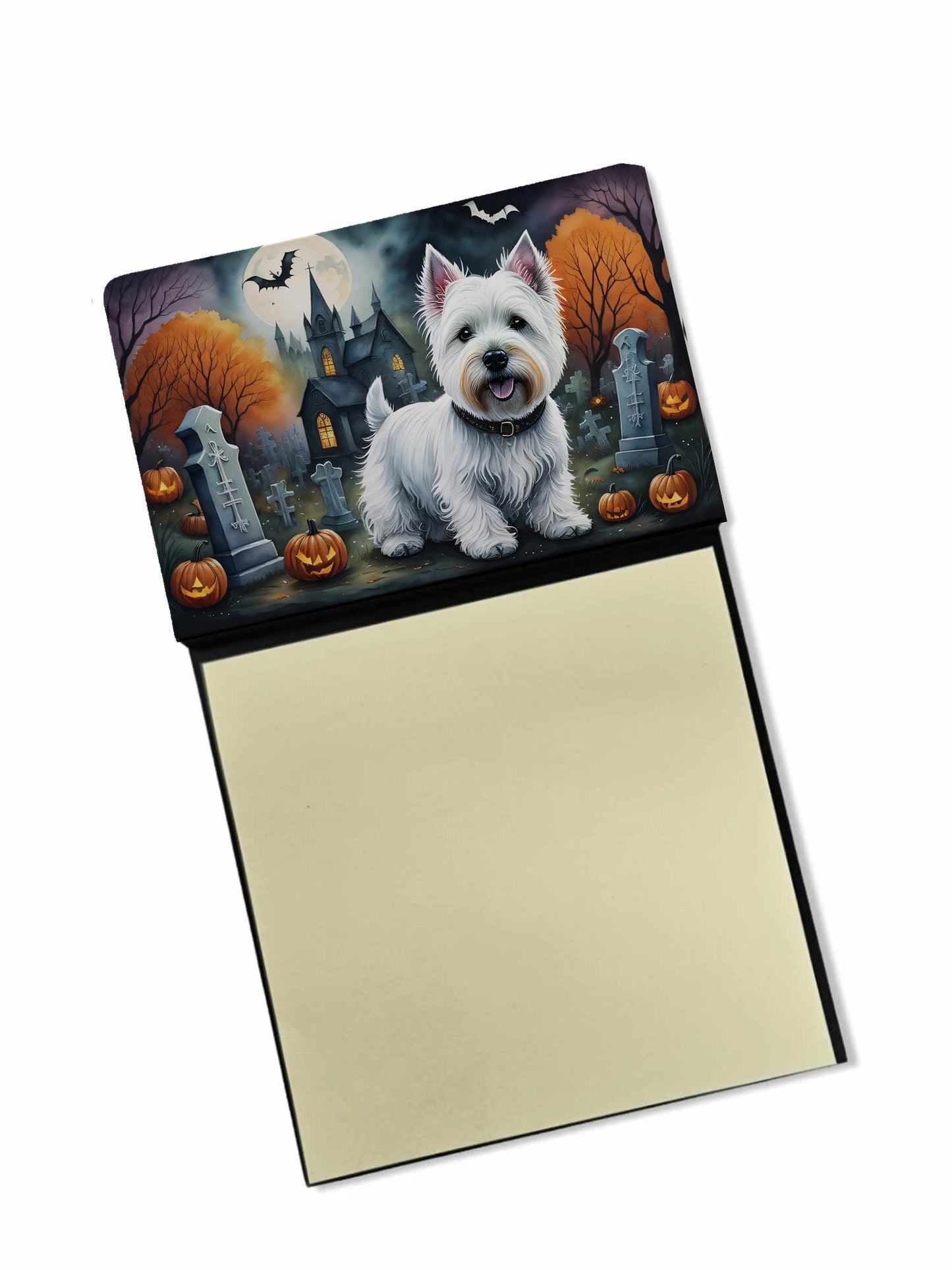 Westie Spooky Halloween Sticky Note Holder