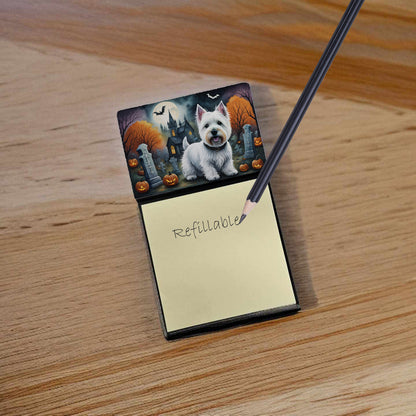 Westie Spooky Halloween Sticky Note Holder